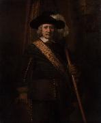 REMBRANDT Harmenszoon van Rijn Portrait of Floris soop as a Standard-Bearer (mk33) Sweden oil painting artist